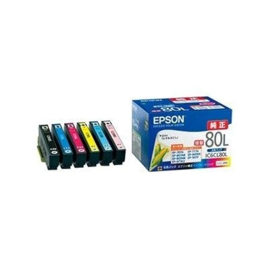 【新品】EPSON 純正インクカートリッジ6色セットとおまけ4個IC6CL80L Amazon.co.jp: エプソン インクカートリッジ IC6CL80L 6色パック